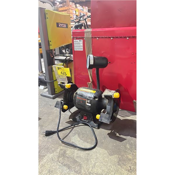 WORKSMITH BENCH GRINDER WITH LIGHT