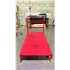 Image 2 : RED HEAVY DUTY PLATFORM CART WITH SWIVEL CASTERS (48" X 30")