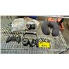 Image 1 : NECKPILLOW, 3 WIRELESS HEADPHONES, 2 WIRELESS GAME CONTROLLERS & A REMOTE CONTROL