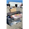 Image 1 : PALLET OF ASSORTED ITEMS INCLUDING; SUBWOOFER, TURNTABLE, TRUMPET & MORE