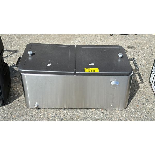 STAINLESS STEEL DUAL LID COOLER