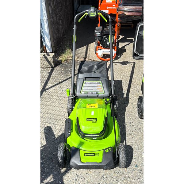 GREENWORKS PRO LMB455 80V 21" CORDLESS LAWN MOWER - *WORKING CONDITION UNKNOWN*