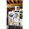 Image 2 : SHELF OF KITCHEN ITEMS: ESPRESSO MACHINE, COOKTOP, BLENDER, ELECTRIC KETTLE & MORE