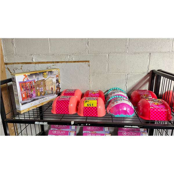 HARRY POTTER MAGICAL MINIS, LOL SURPRISE MINI SWEETS DELUXE SETS & LOL SURPRISE BUBBLE DELUXE SETS