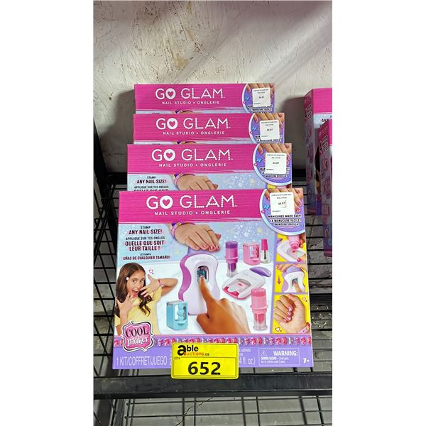 (4) GO GLAM NAIL STUDIO SETS