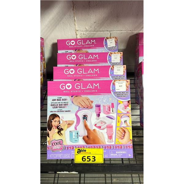 (4) GO GLAM NAIL STUDIO SETS