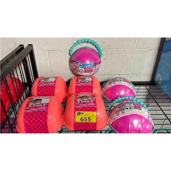 (4) LOL SURPRISE DELUXE SWEETS SETS & (3) LOL SURPRISE DELUXE BUBBLE SURPRISE SETS
