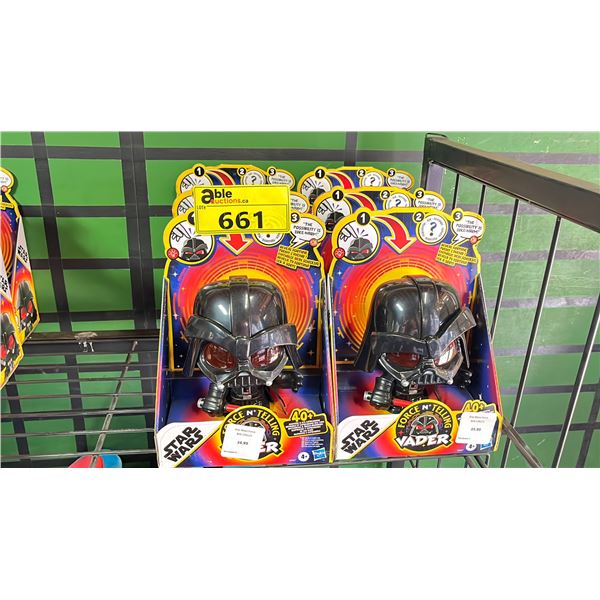 (6) STAR WARS FORCE & TELLING VADER TOYS