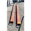 Image 1 : PAIR OF 6' FORKLIFT FORK EXTENSIONS