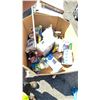 Image 2 : PALLET OF HOME GOODS INCLUDING: TOILET PAPER, CHAIR, PAPER SHREDDERS, PLANT POTS & MORE