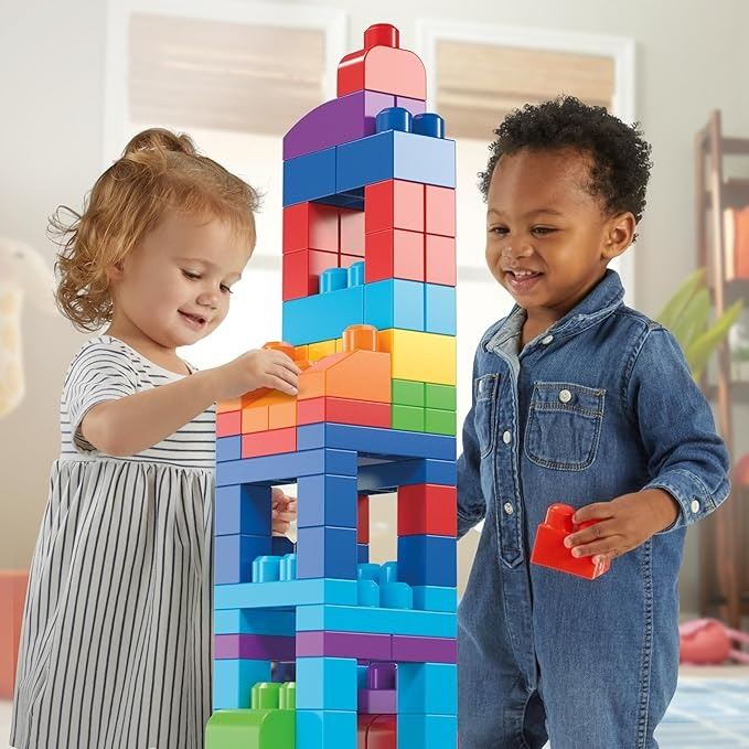 Mega Bloks First Builders Toddler Blocks Set 80 Pieces Ages 1 Years