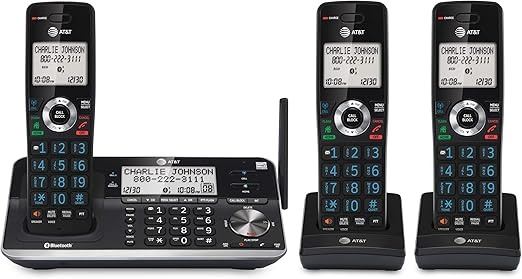 AtT 3-Handset Expandable Cordless Phone With Unsurpassed Range ...