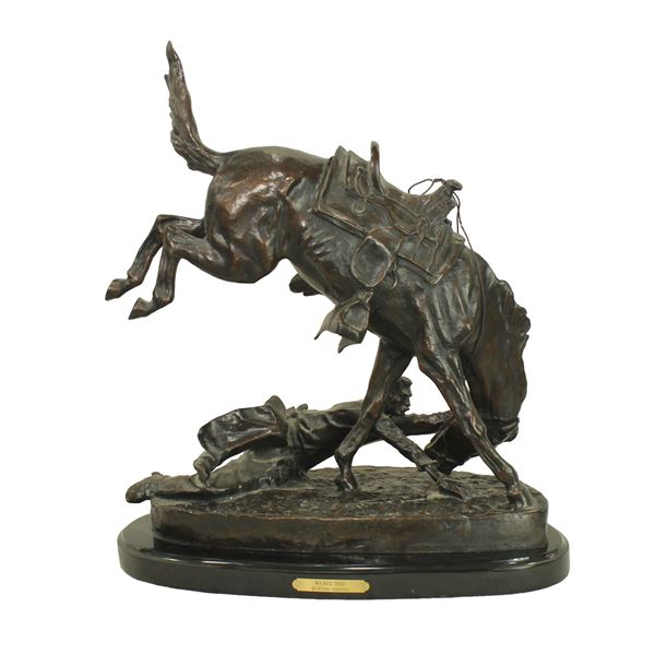 After Fredrick Remington Bronze