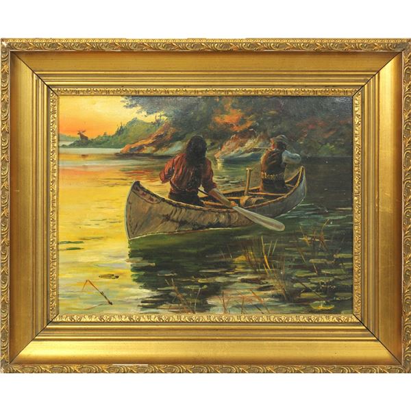 Philip Goodwin Oil Painting "The Moose Call"