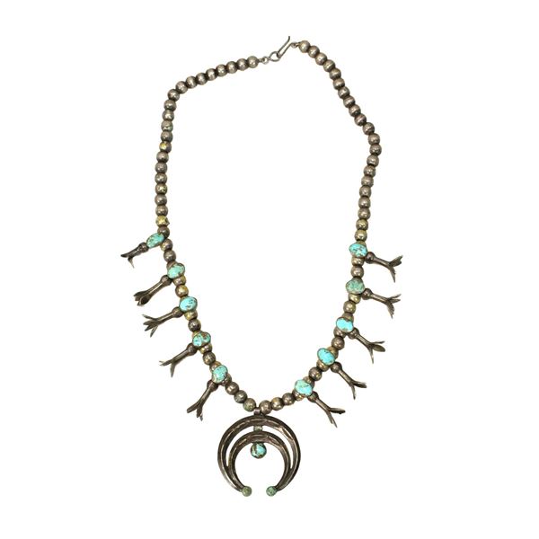 Navajo Squash Blossom Necklace