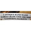 Image 2 : 2 Antique Hand Made Gathering Baskets