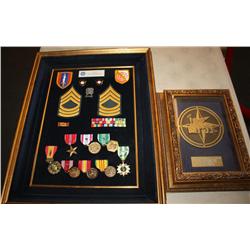 Framed Military Medals