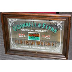 Framed Mirror of Irish Whiskey