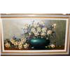 Image 1 : Framed Painting of Flowers in Vase