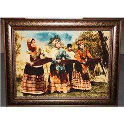 Framed Hand Made Tapestry