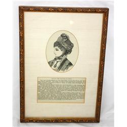 Vintage Framed Cap for the Theatre or Opera""