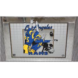 Framed L.A. Rams Mirror
