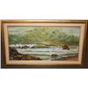 Image 1 : Framed Oil on Canvas of the Ocean