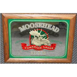 Framed Mirror of Moosehead Beer