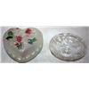 Image 1 : 1 Etched Crystal, 1 Candy Dish