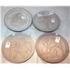 Image 1 : 4 John Frank Signed Milk Glazed Plates