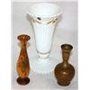 Image 1 : 3 Collectible Vases, 1 is Authentic Milk Vase