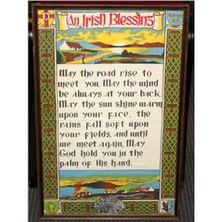 Framed Irish Blessing 20 x 30