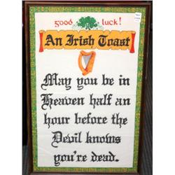 Framed Irish Blessing 20 x 30