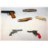 Image 1 : 3 Vintage Knives & 3 Vintage Miniature Toy Guns