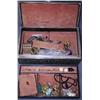Image 1 : Jewelry Box with Sterling Scroll Work