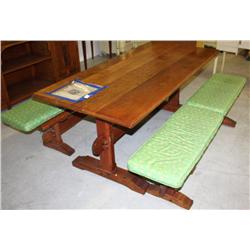 Solid Cherrywood Early American Trestle Table