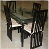 Image 2 : Glass Top Dining Table & 4 Chairs