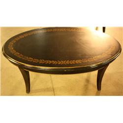 Oval Table w/ Gold Trim