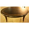 Image 1 : Oval Table w/ Gold Trim