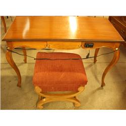 Table w/ Power Cord and Stool