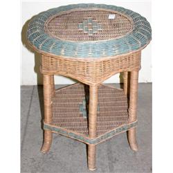Wicker End Table