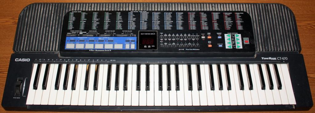 Keyboard Casio Tone Bank Ct 670