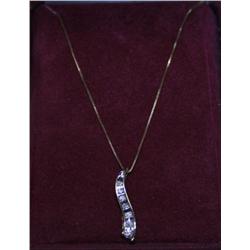 10k Gold Chain w/Diamond Pendant 1.3 grams