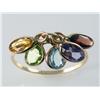 Image 1 : Multi Gemstone Bezel Set Ring
