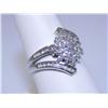 Image 2 : 10k White Gold Diamond Ring 4 grams