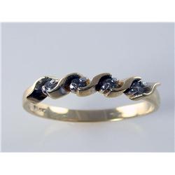 S Style Ladies Diamond Wedding Band
