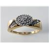 Image 1 : Diamond Cluster Ring With Side Diamonds