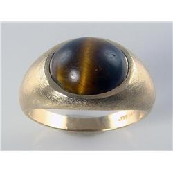 Men's 15ct AAA Grade Tigers Eye Ring