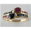 Image 1 : Cashmere Sapphire & Burmese Ruby Ring