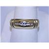 Image 1 : 14k Gold Diamond Men's Ring 5.3 grams